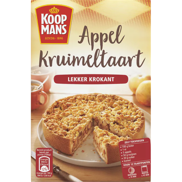 Koopmans Apple Crumble Cake Mix 390g