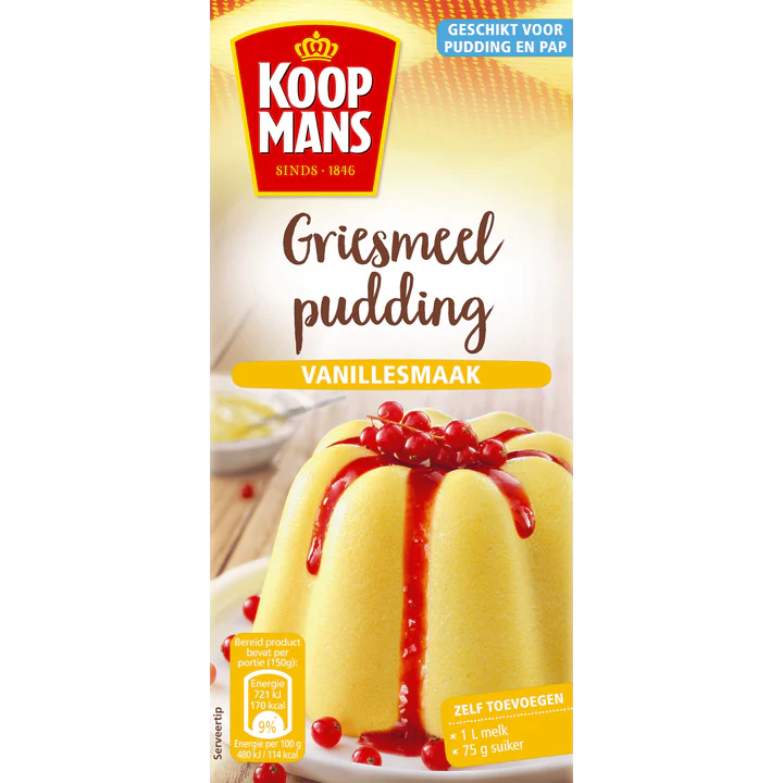 Koopmans Vanilla Semolina Pudding 500g
