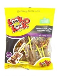 [LP135] Look-O-Look Salmiak Lollipops 130g