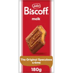 [CH1550] Lotus Biscoff Milk Chocolate Bar w/ Speculoos Cream Filling 180g
