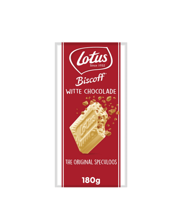 Lotus Biscoff White Chocolate Bar w/ Crunchy Speculoos 180g