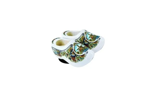 Magnet - Wooden Shoe Pair - Polychrome
