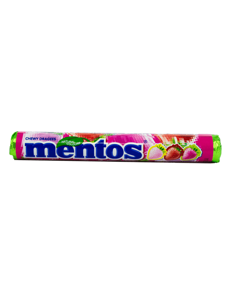 Mentos Strawberry Mix Rolls 38g
