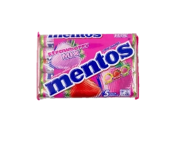 [CR0218] Mentos Strawberry Mix Rolls 5-pk 188g