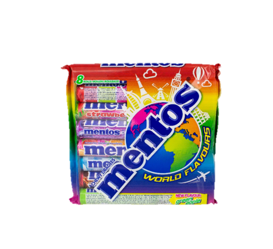 Mentos World Flavors 8-pk 300g