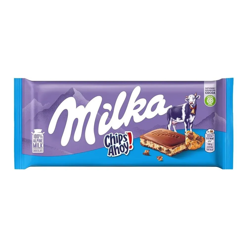 Milka Chips Ahoy! Milk Chocolate Bar 100g