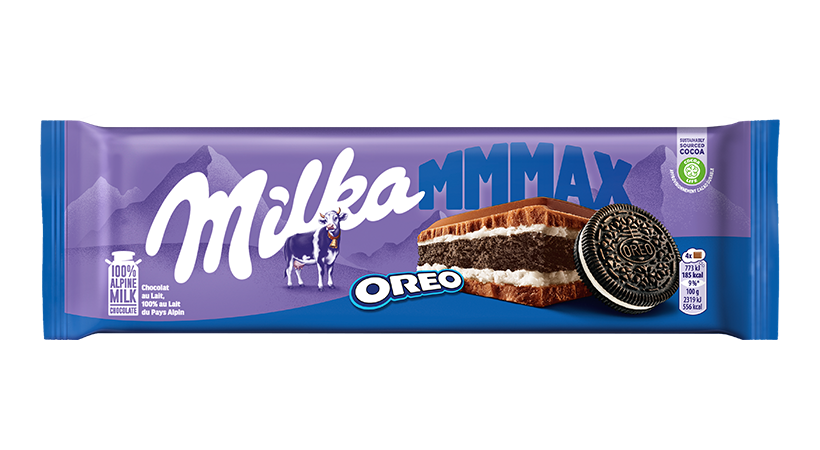 Milka Mmmax Oreo Milk Chocolate Bar 300g