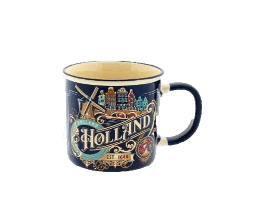 [XXH2042] Mug - Vintage - Holland Blue/Cream