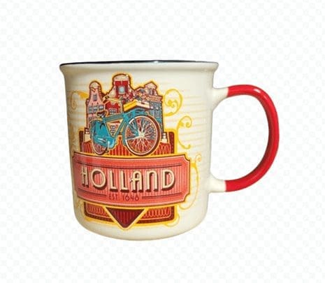Mugs - Vintage Skyline Holland - Cream/Red