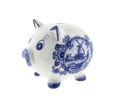 [XXG3020] Piggy Bank - Delfts Blue - 15cm