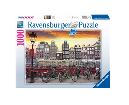 [XBG1203] Puzzle - Ravensburger - Amsterdam Bicycle Storage - 1000pc