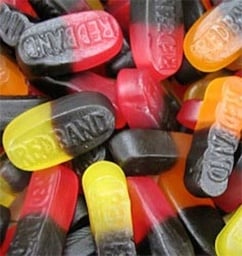 [CB0450] Red Band Licorice Fruit Duos 1000g
