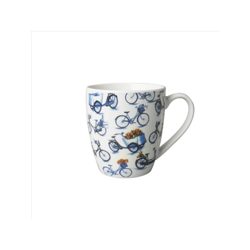 Mug - Senseo - Ceramic - Blue Bikes