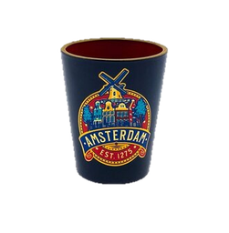 [XXG9001] Shot Glass - Matix - Dark Blue - Holland Windmill