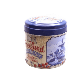 [XXG4010] Tin - Stroopwafel - Blue with Red