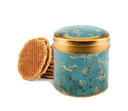 [XXG4017] Tin - Stroopwafel - Van Gogh Almond Blossom