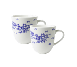 [XXH2007] Mug Tea - Ceramic - De Blauwe Fiets - box set of 2