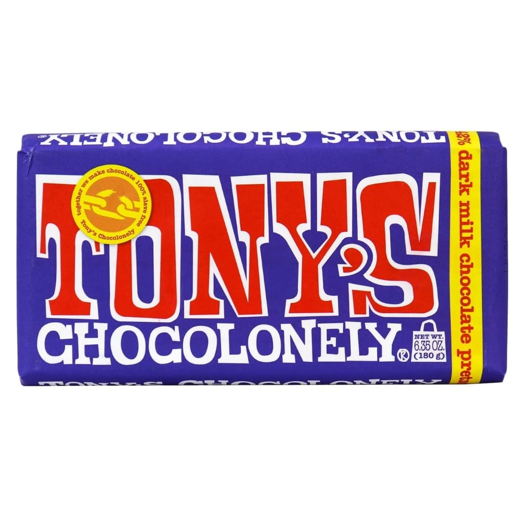 Tony's Chocolonely Dark Milk Chocolate Bar w/ Pretzel & Toffee 180g