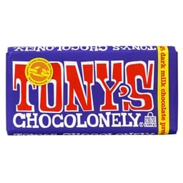 [CH1304] Tony's Chocolonely Dark Milk Chocolate Bar w/ Pretzel & Toffee 180g