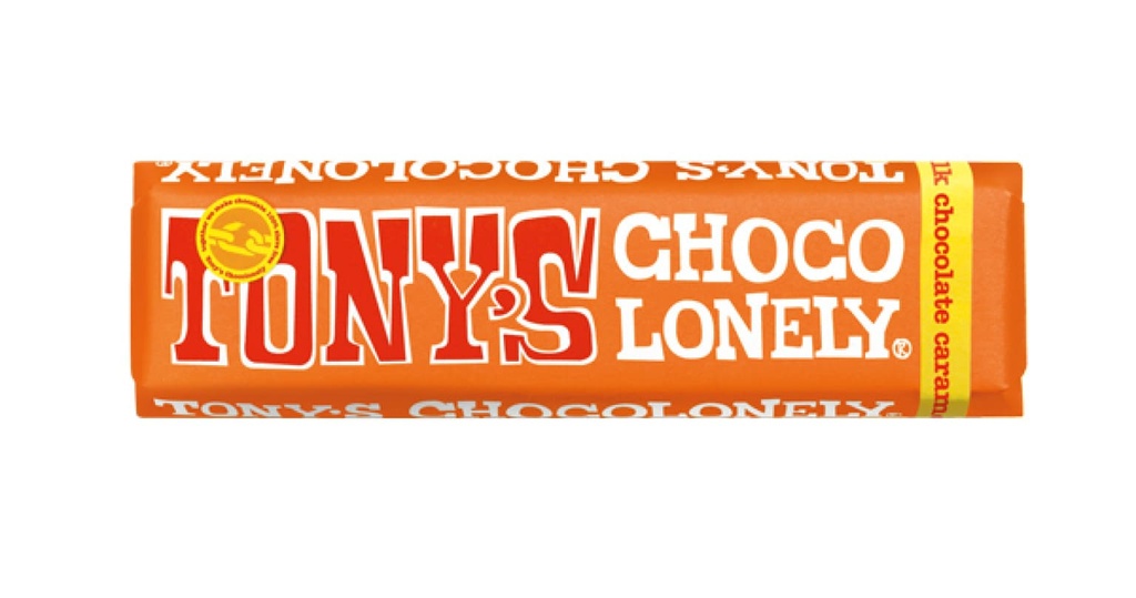 Tony's Chocolonely Mini Milk Chocolate Bar w/ Caramel & Sea Salt 47g