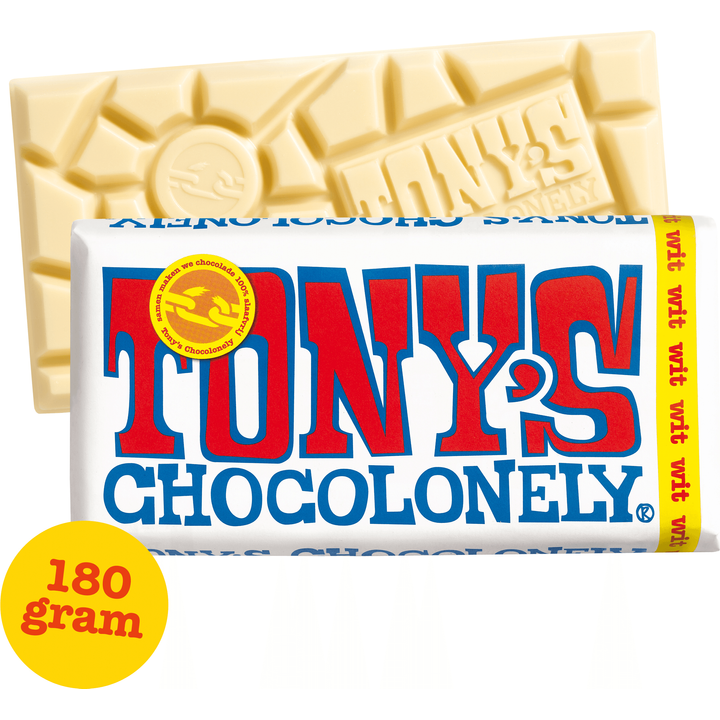 Tony's Chocolonely White Chocolate Bar 180g