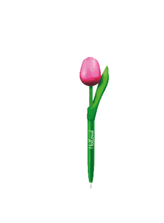 Wooden Tulips Ballpoint Pen - Red