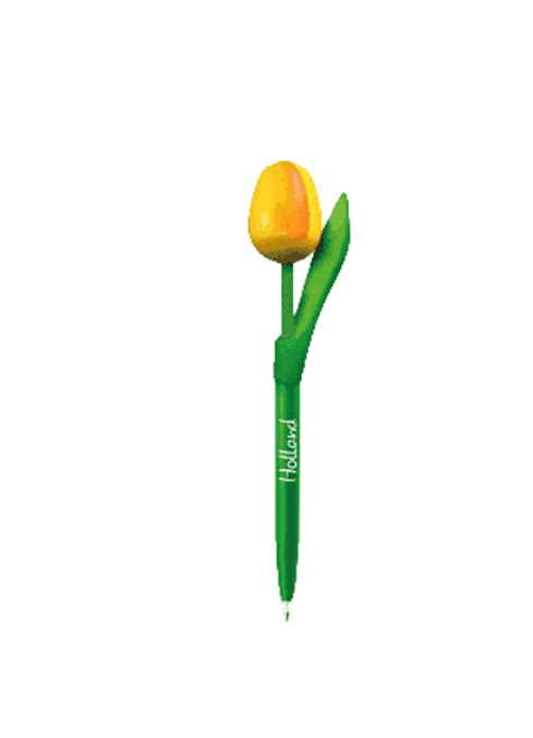 Wooden Tulips Ballpoint Pen - Yellow