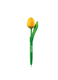 [ES835.11.180] Wooden Tulips Ballpoint Pen - Yellow