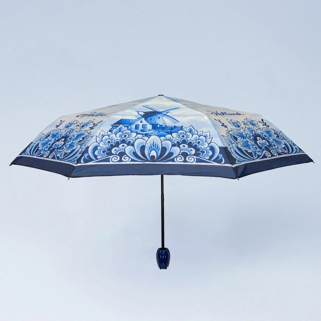 Umbrella - Delfts Blue Windmill