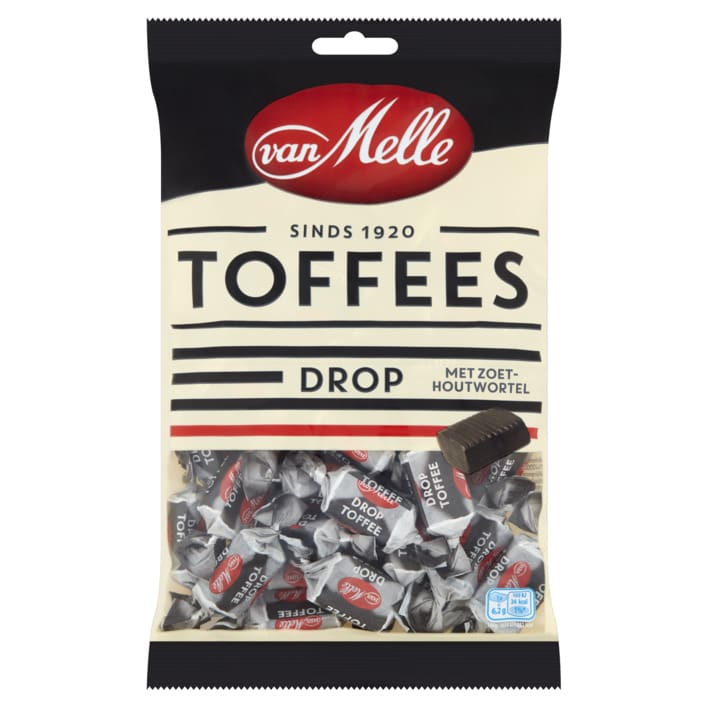 Van Melle Licorice Toffees 225g