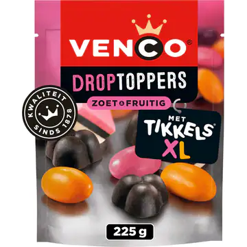 Venco Droptoppers Sweet & Fruity 225g