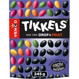 [LP729] Venco Licorice & Fruit Tikkels 245g