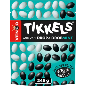 Venco Licorice & Mint Tikkels 245g