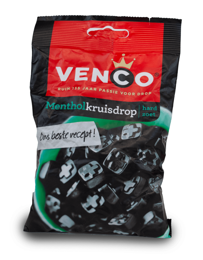 Venco Menthol Cross Licorice 120g