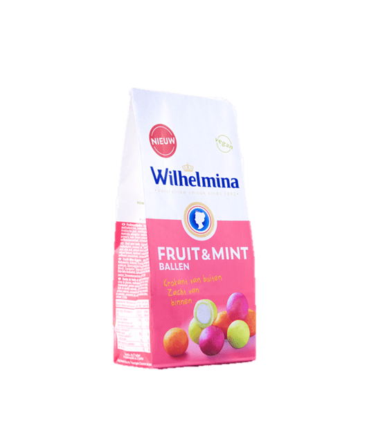 Wilhelmina Chewy Fruit & Mint Balls 200g