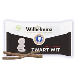 [CR0123] Wilhelmina Zwart Wit Rolls 3-pk 120g