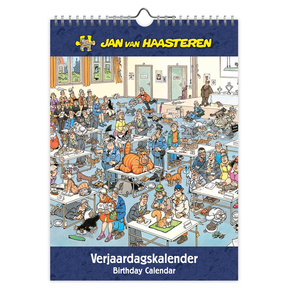 Birthday Calendar - Jan Van Haasteren 18x25