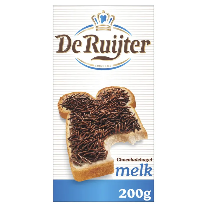 De Ruijter Milk Chocolate Hail 200g