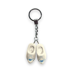 [XXG1020] Keychain - Double Wooden Shoe - Nijntje White