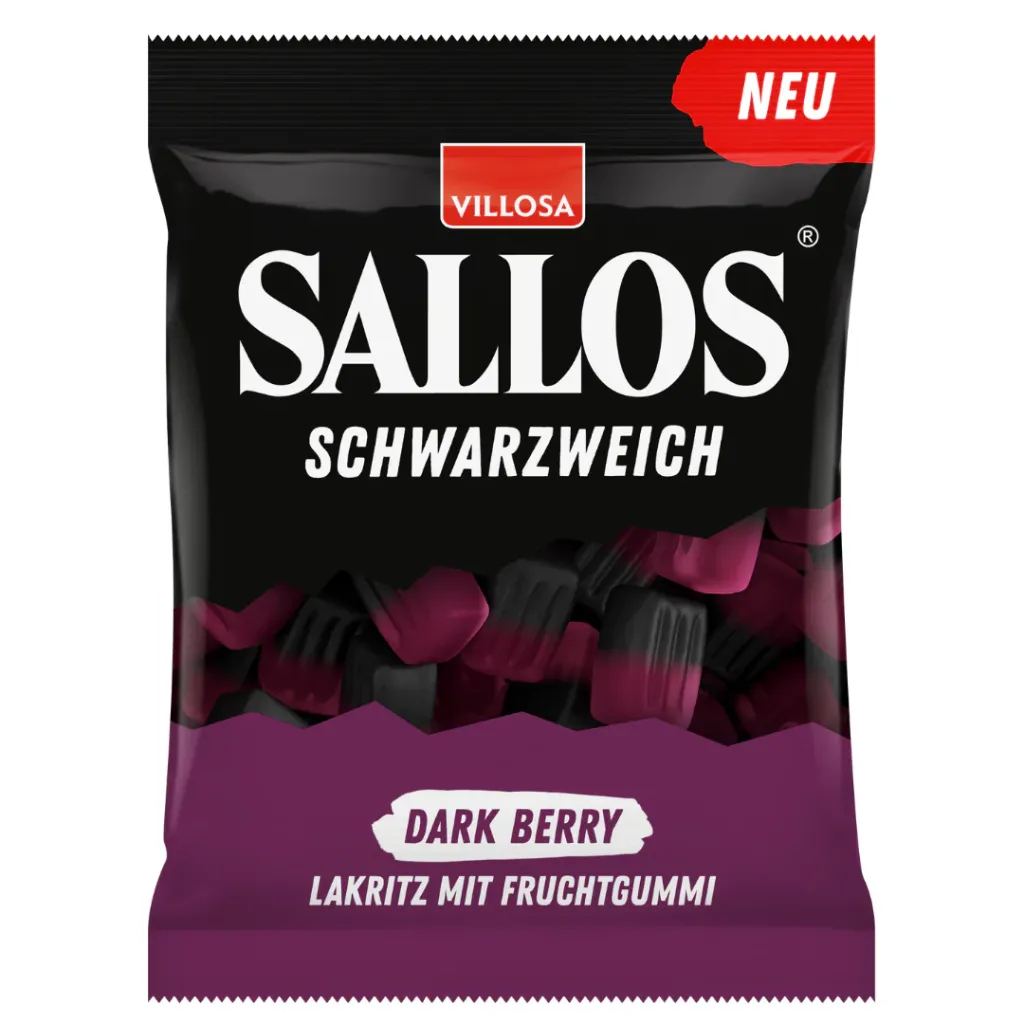 Villosa Sallos Dark Berry Soft Licorice 200g