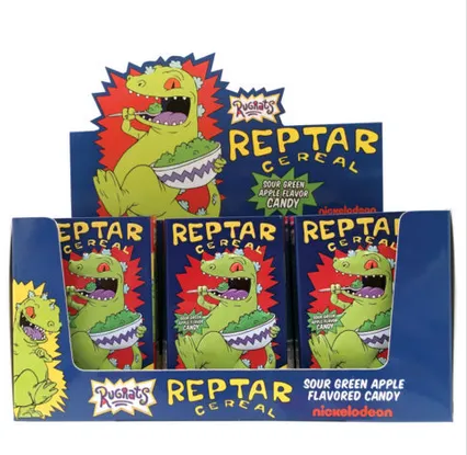 Boston America Candy Displays - Rugrats - Reptar Cereal Candy