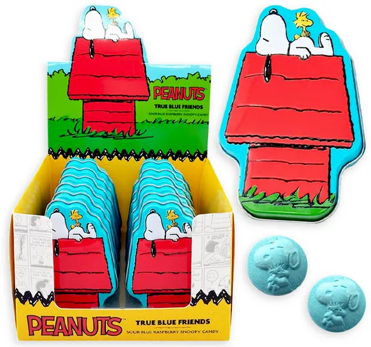 Boston America Candy Displays - Peanuts - True Blue Friends Candy