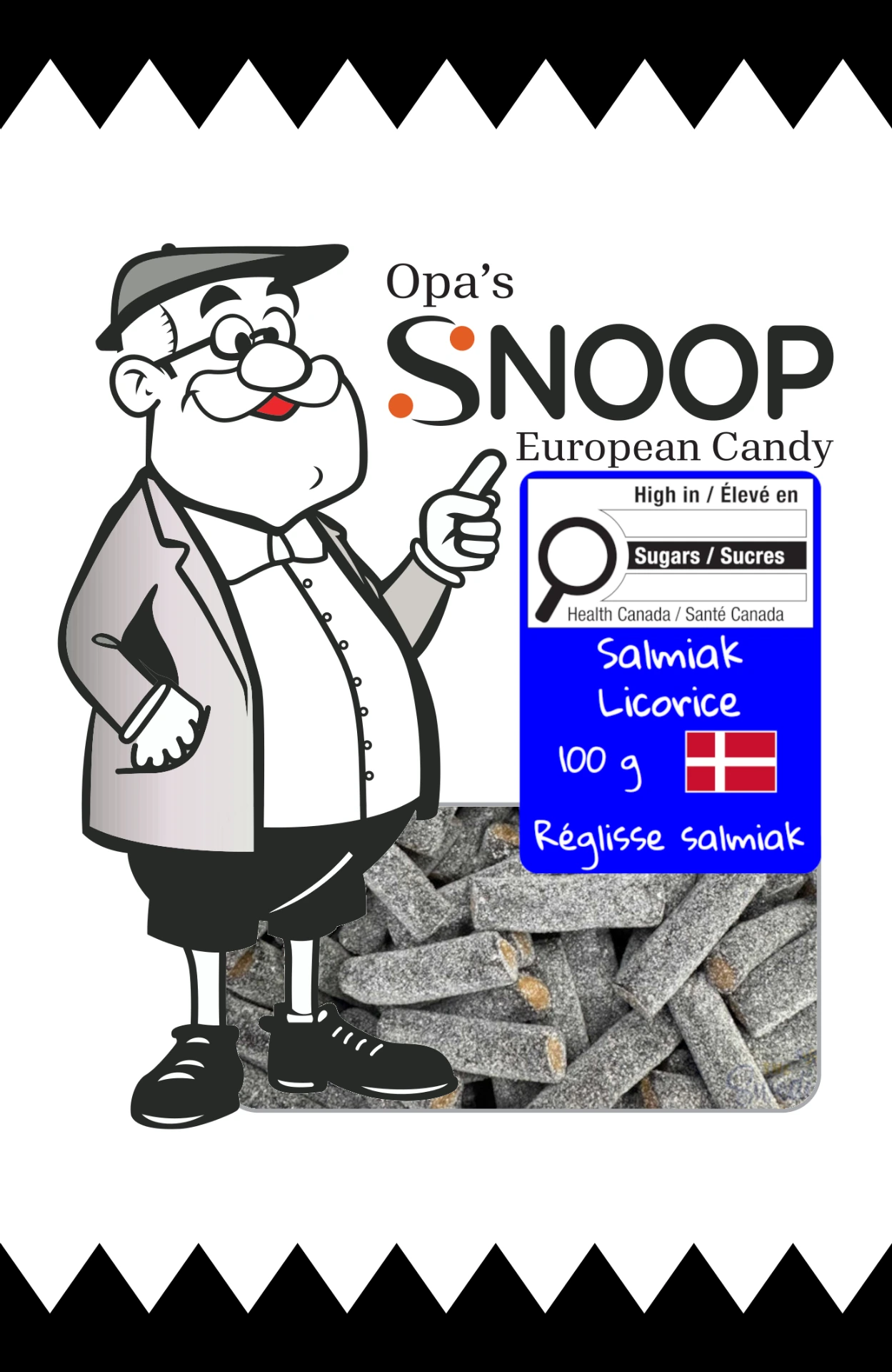 [CS100] Snoop Salmiak Licorice 100g