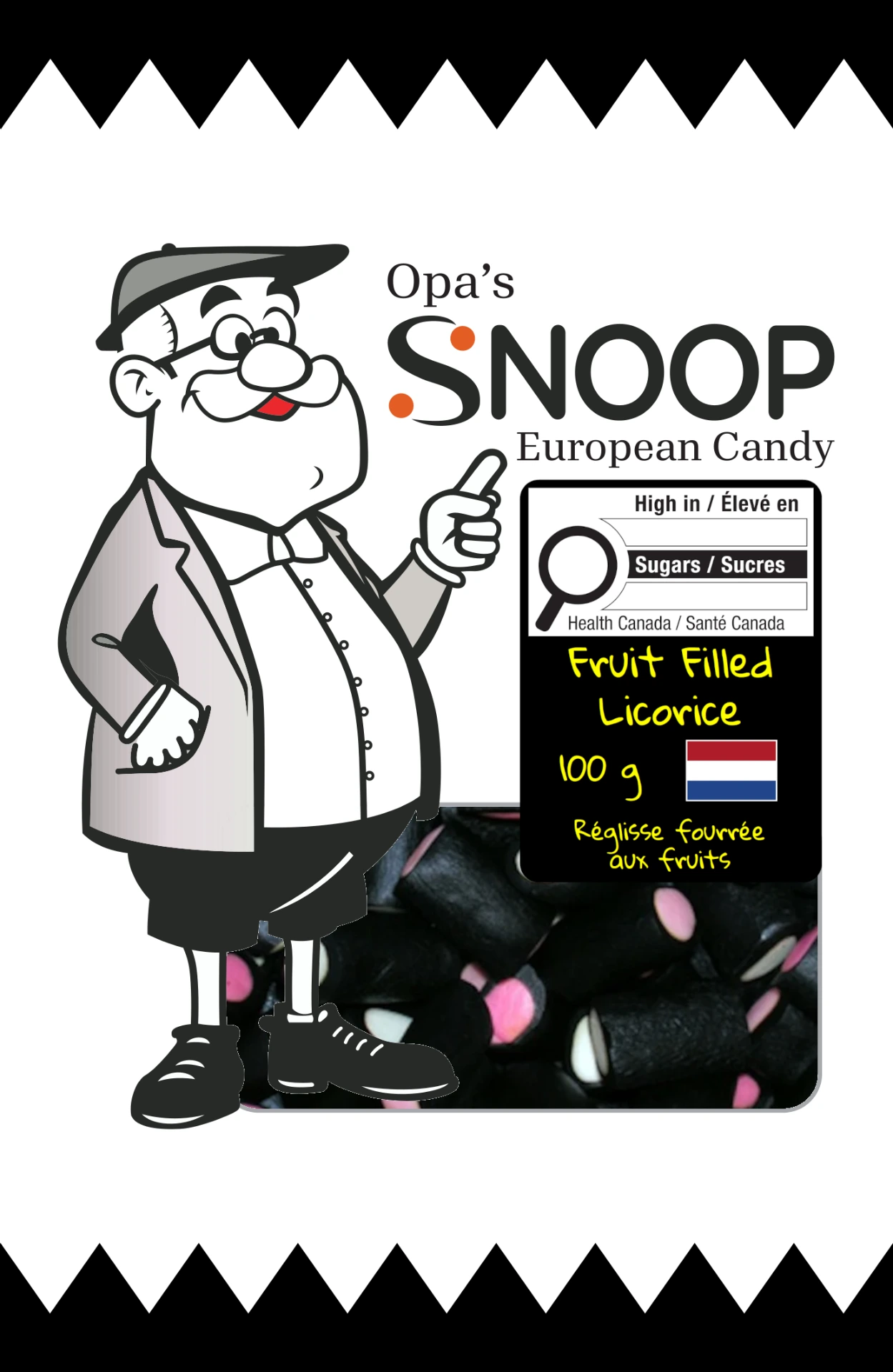 [CS101] Snoop Fruit Filled Licorice 100g
