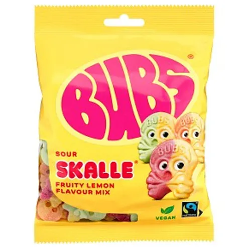 Bubs Fruity Lemon Sour Skulls 90g