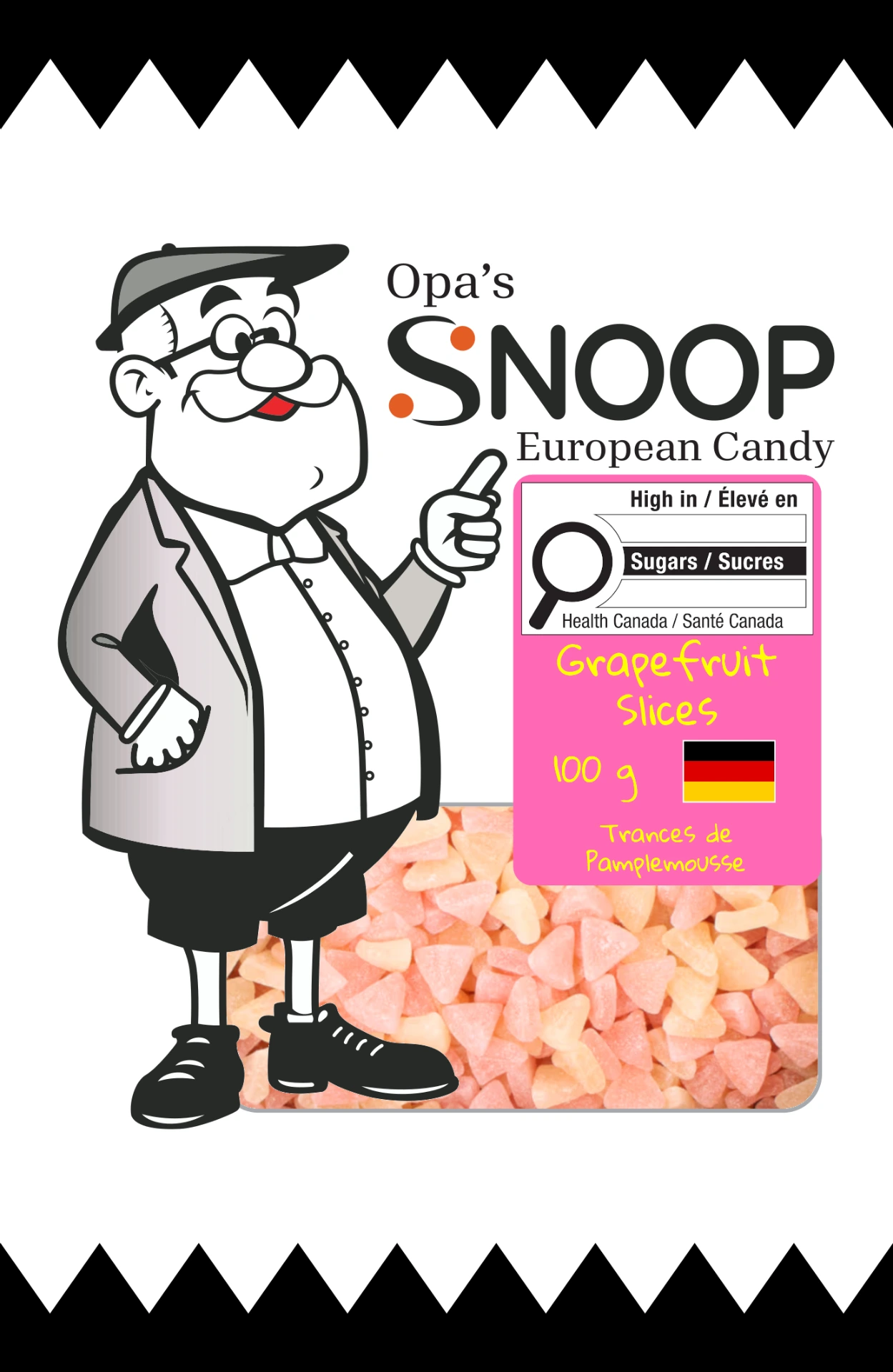 Snoop Grapefruit Slices 100g