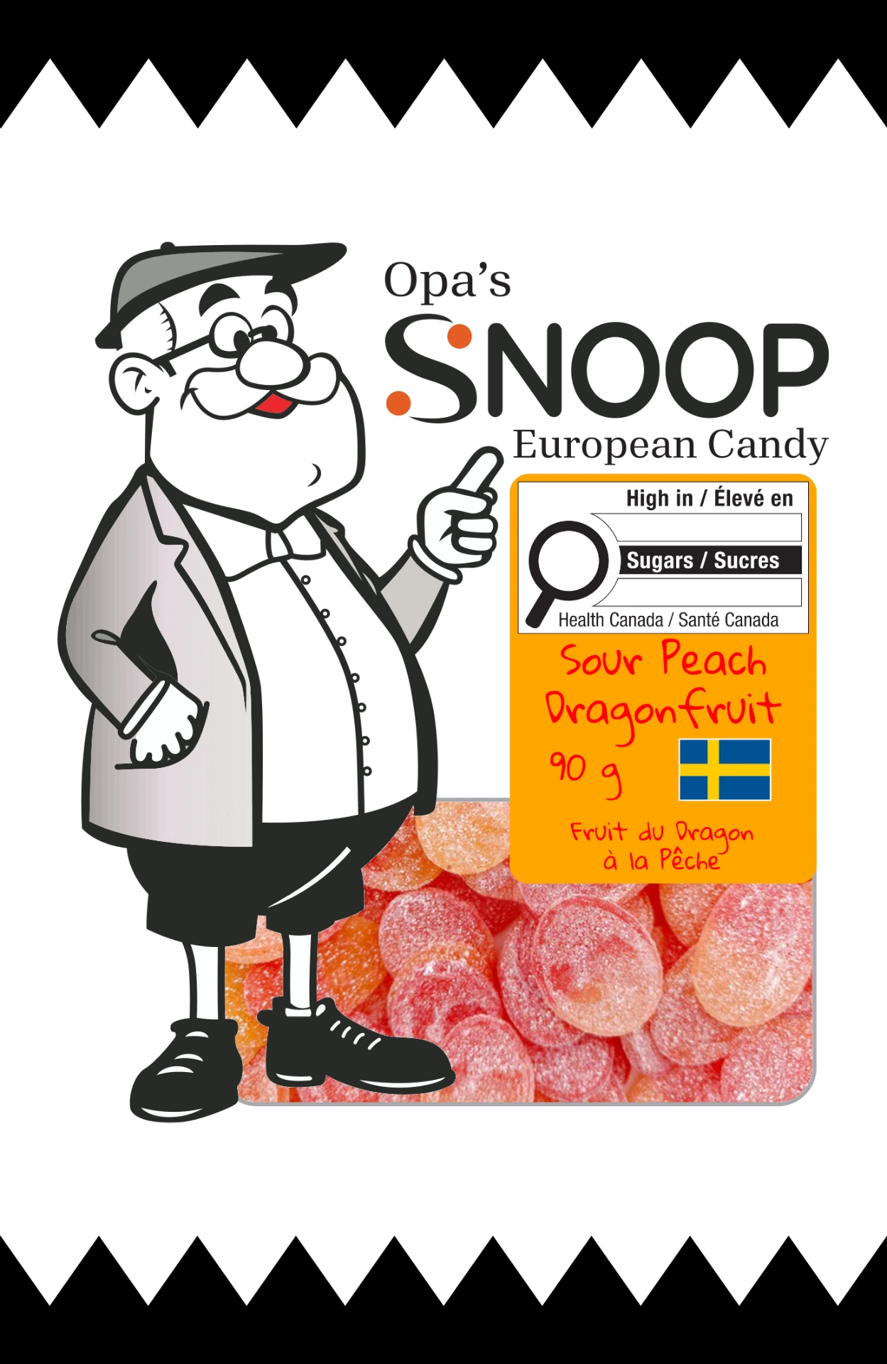 Snoop Sour Peach Dragonfruit 90g