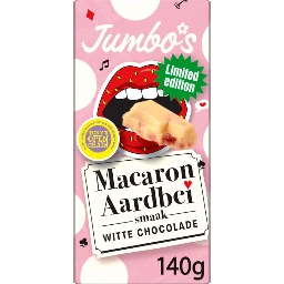 [CH1470] Jumbo's (Tony's) White Chocolate w/ Strawberry Macaron 140g