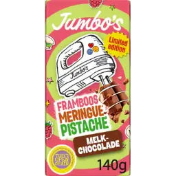 [CH1471] Jumbo's (Tony's) Milk Chocolate w/ Pistachio & Raspberry 140g