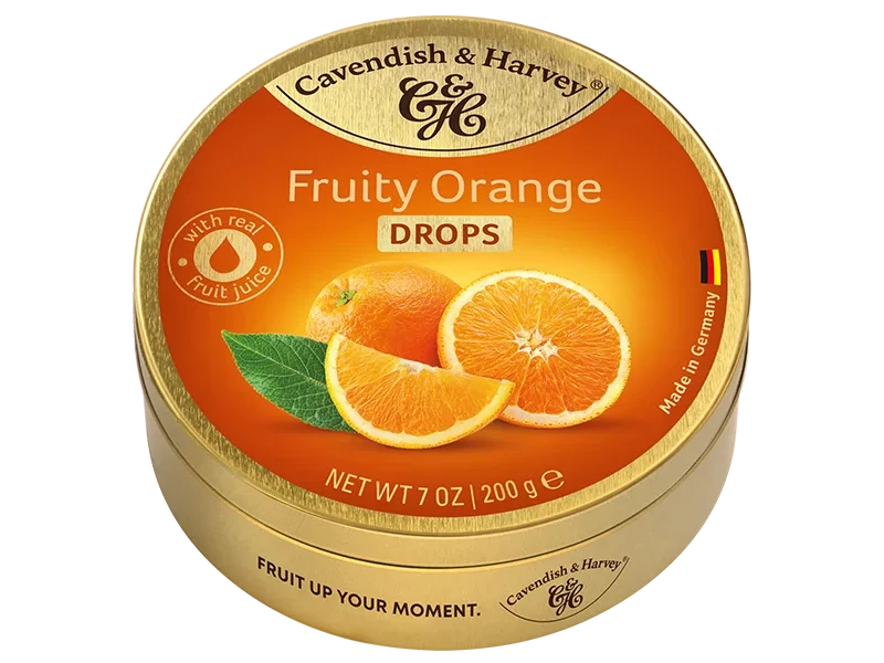 Cavendish & Harvey Fruity Orange Drops 200g